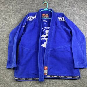 Hayabusa Blue Lightweight BJJ Gi Jacket Mens A3 Jiu Jitsu Kimono T3MA Patch